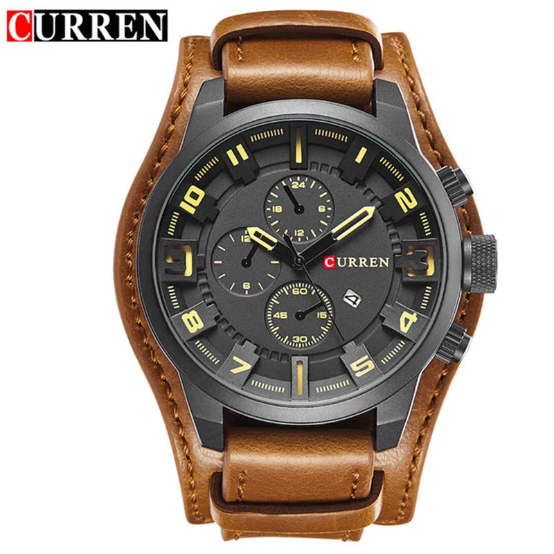CURREN Men's Watches Top Brand Luxury Fashion&Casual Business Quartz Watch Date Waterproof Wristwatch Relogio Masculino-EXPROTAS