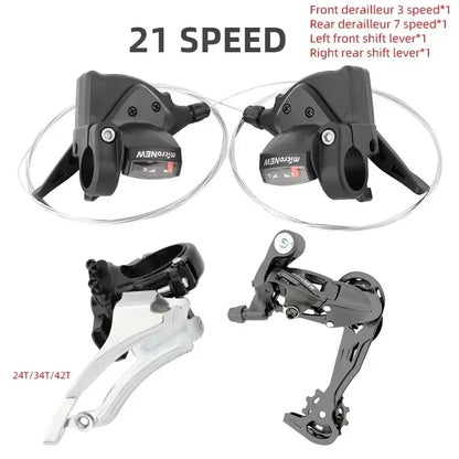 MicroNEW Mountain Bike Rear Derailleur 3x7 3x8 3x9 3x10 3x11 Speed with Internal Shift Cable MTB Bicycle Front Shifter