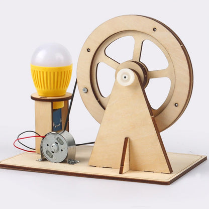 Wooden Hand Generator Science Toy for Children Physics Experiment Gadget