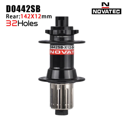 NOVATEC D041SB D042SB MTB Hub 28/32/36H 6-Bolt HG for 8-12 Speed