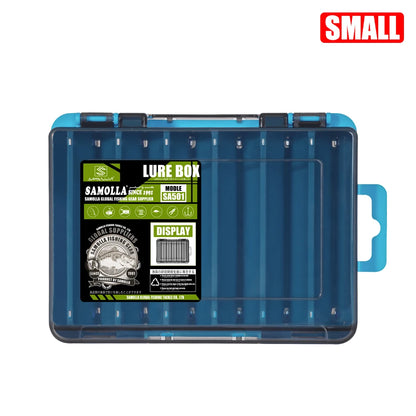 Samolla Tackle Box Double-Sided Compact Fishing Storage for Lures & Baits