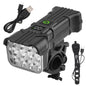12 LED Bicycle Front Light Rechargeable Bike Horn MTB Safety Lamp Night Riding