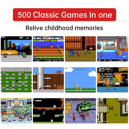 Mini Retro Handheld Game Player 500 Games Portable Console for Kids