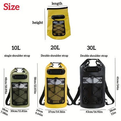 Waterproof Dry Bag Backpack 10L 20L Kayak Surf Swim Rafting Hiking