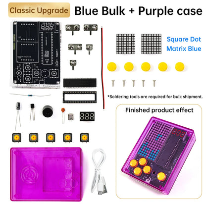 DIY Pixel Game Console 51 Single-Chip Soldering Machine Puzzle Electronic