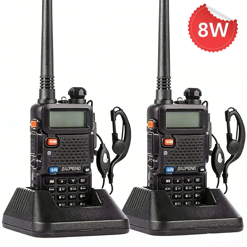 4PCS Baofeng UV-5R Two Way Radio Walkie Talkie Long Range 10KM 5W