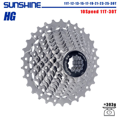 SUNSHINE Road Bike Cassette for Shimano HG 8–12 Speed Multiple Ratios - EXPROTAS