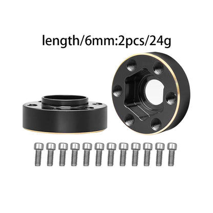 12mm Brass Wheel Weights | Hex Hub Adapter for 1/10 RC SCX10 TRX4 1.9" Rims