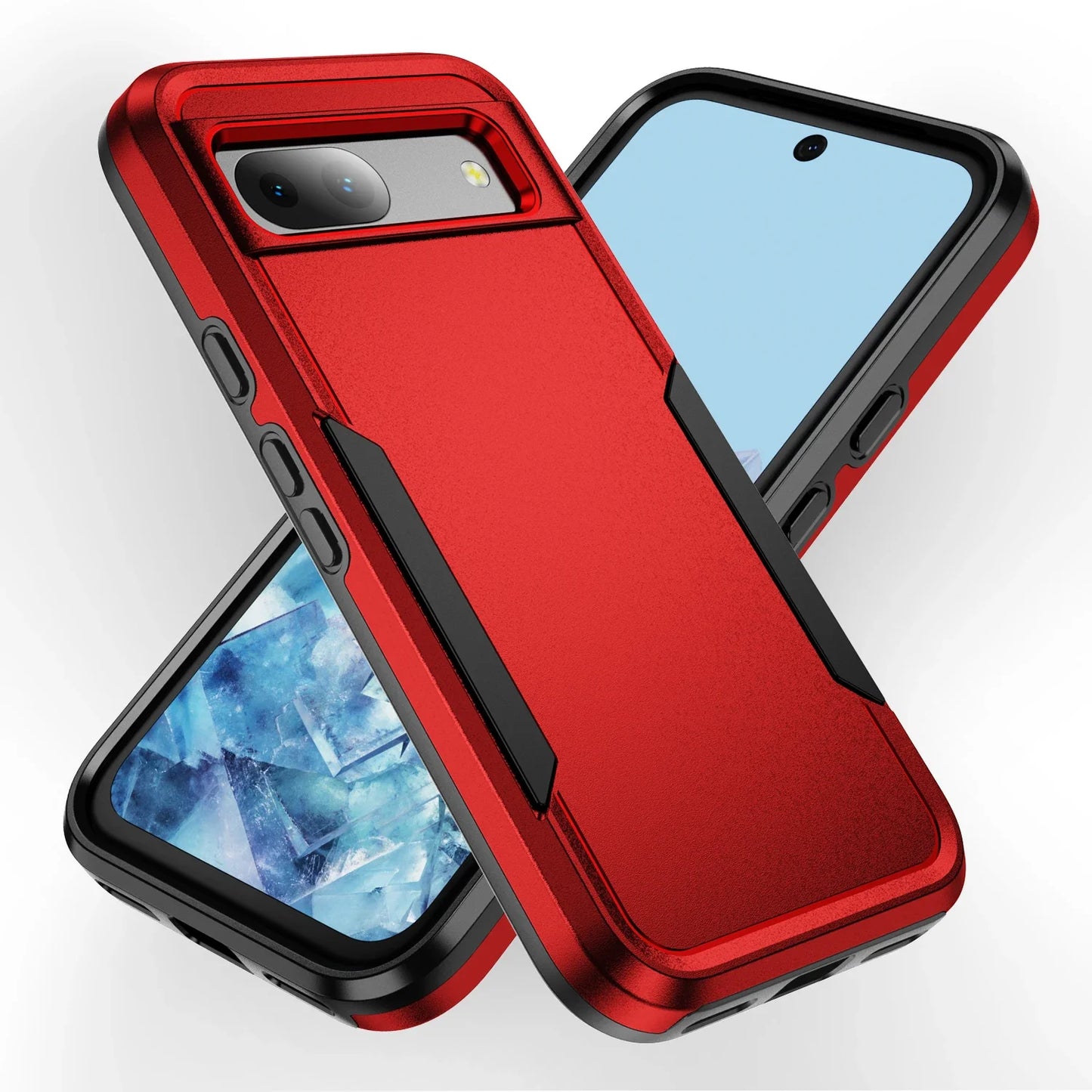 For Google Pixel 6A-9A Shockproof Armour Case TPU PC Heavy Duty Cover