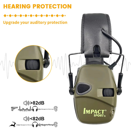 Hearing Protector Electronic Tactical Shooting Earmuffs Active Anti-noise
