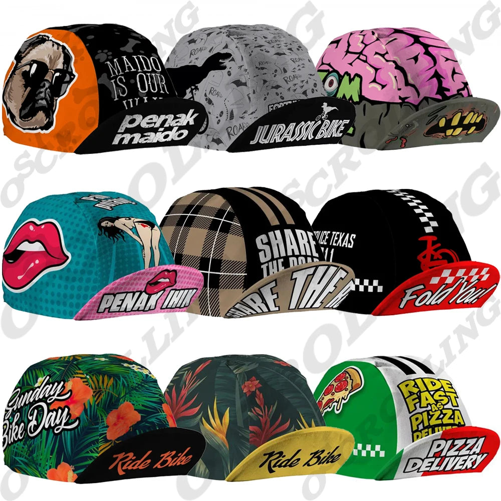 Styles Pizza Plant Cycling Caps Unisex Bike Accessories