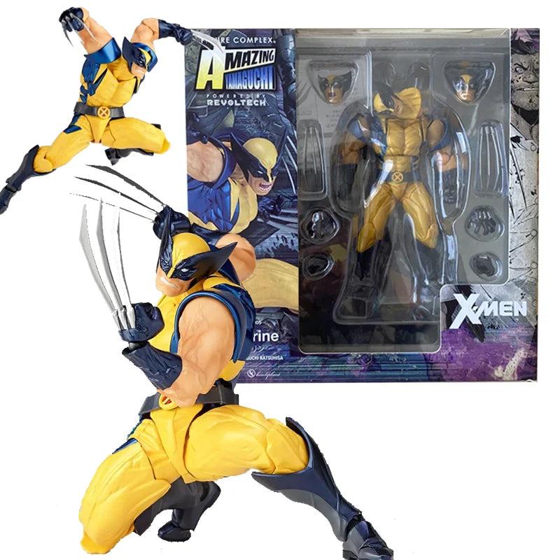 Revoltech YAMAGUCHI Wolverine Action Figure Wolverine Logan Toys X-Men Model Toy Joint Movable Doll Decor Birthday Gift For Kids-EXPROTAS