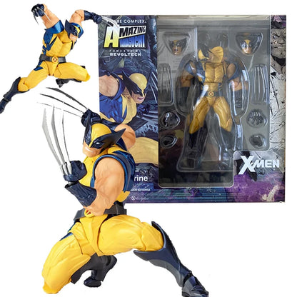Revoltech YAMAGUCHI Wolverine Action Figure Wolverine Logan Toys X-Men Model Toy Joint Movable Doll Decor Birthday Gift For Kids-EXPROTAS