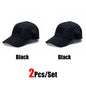 2Pcs Camouflage Baseball Cap Breathable Sun Hat Outdoor Hunting Fishing
