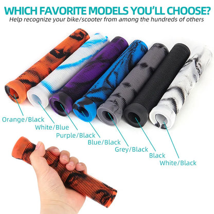 Anti-Slip Bicycle Handlebar Grips 22.2mm Rubber MTB Folding Bike