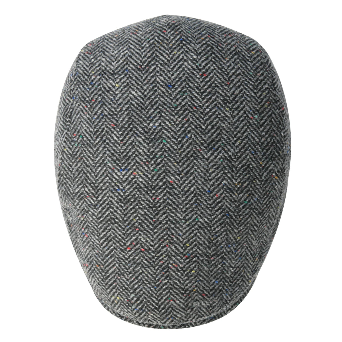 Men's Herringbone Newsboy Hat Wool Blend Flat Cap Gatsby Style