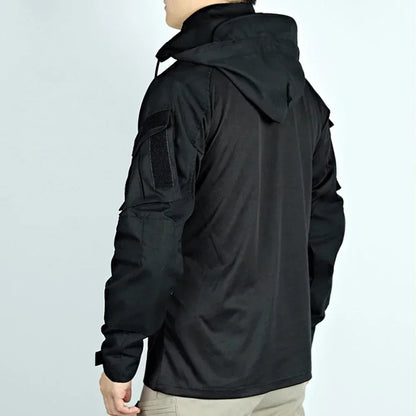 Tactical Combat Shirt 1/4 Zip Long Sleeve Men Camo Cotton Ripstop Military Top