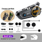 Motorcycle Helmet Bluetooth Headset Heavy Bass IPX7 Ambient Light Hands Free