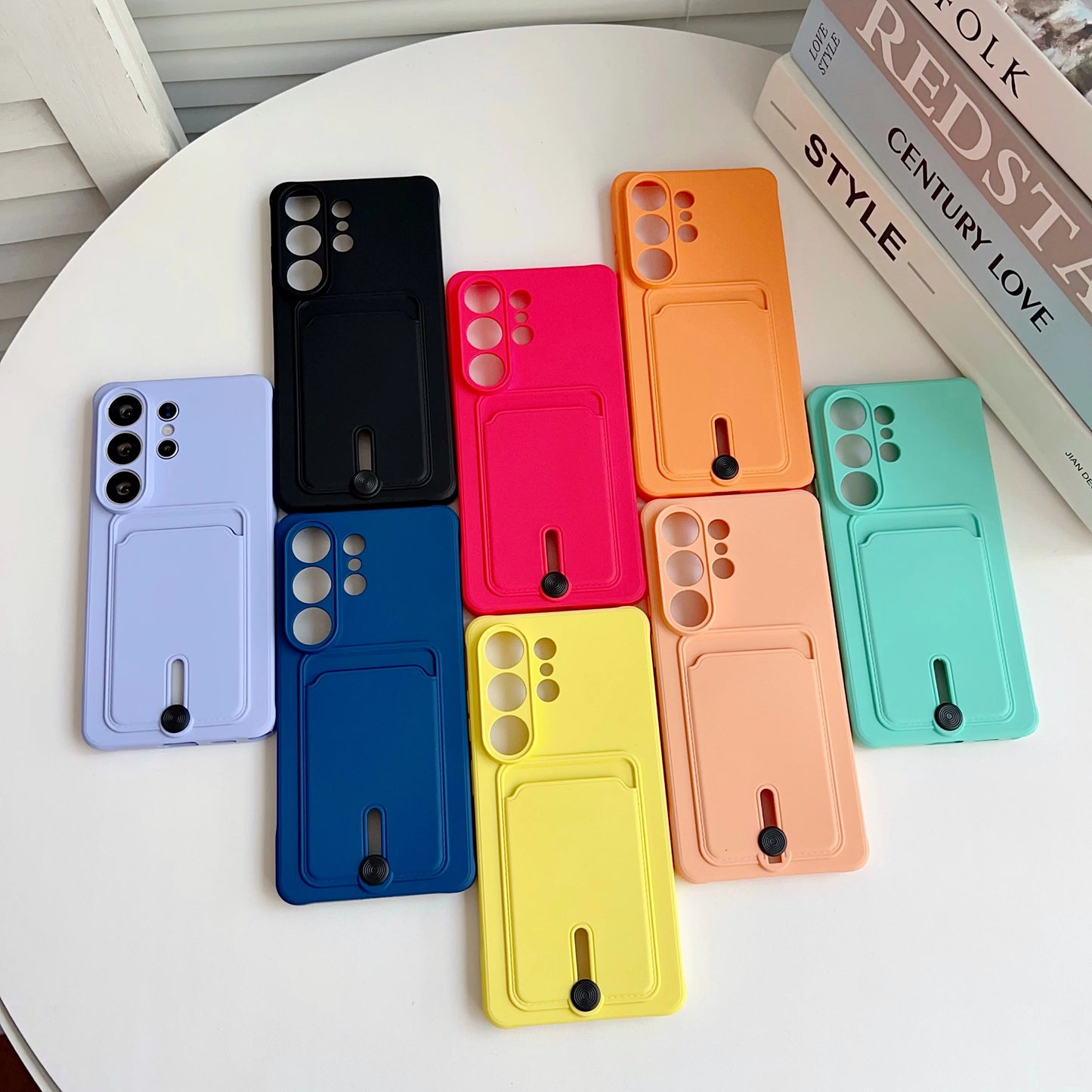 Soft Wallet Card Holder Case for Samsung S21-S26 A17-A57 Candy Cover