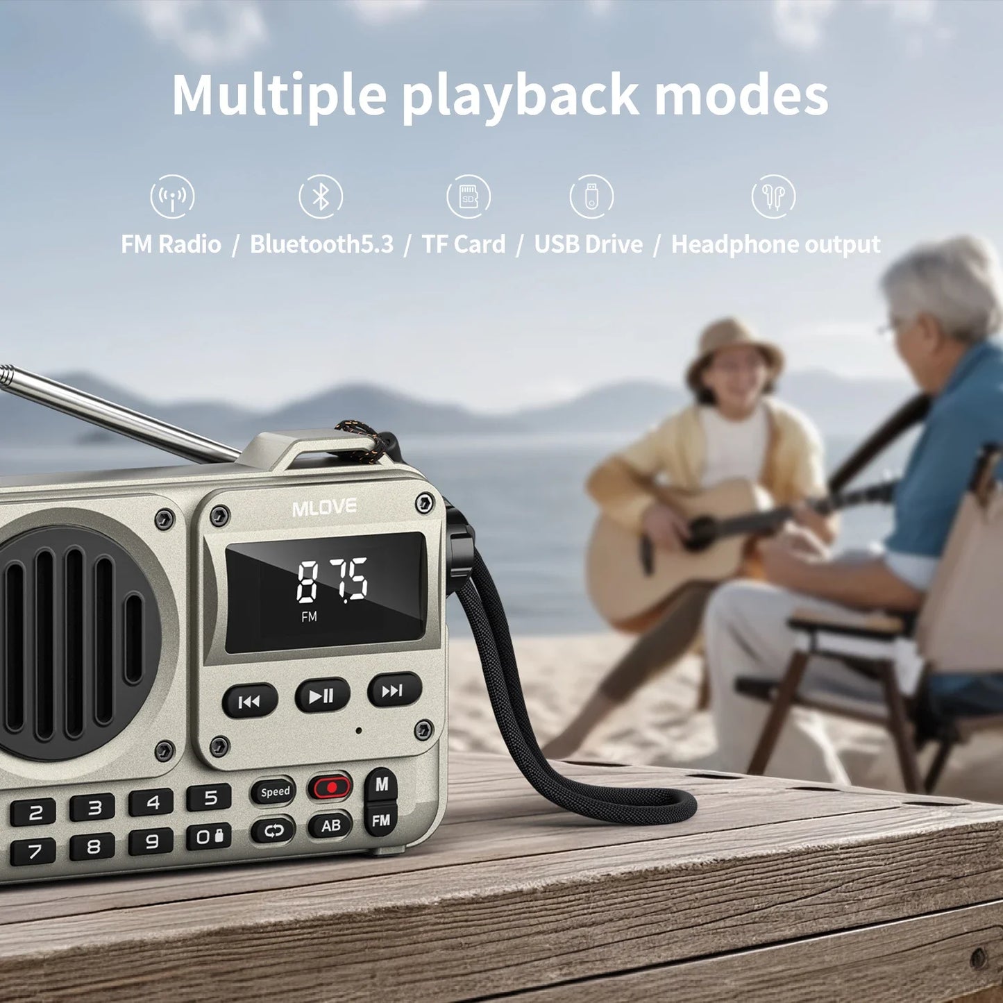 Portable Bluetooth Speaker Mini FM Radio MP3 Player USB TF Card Audio