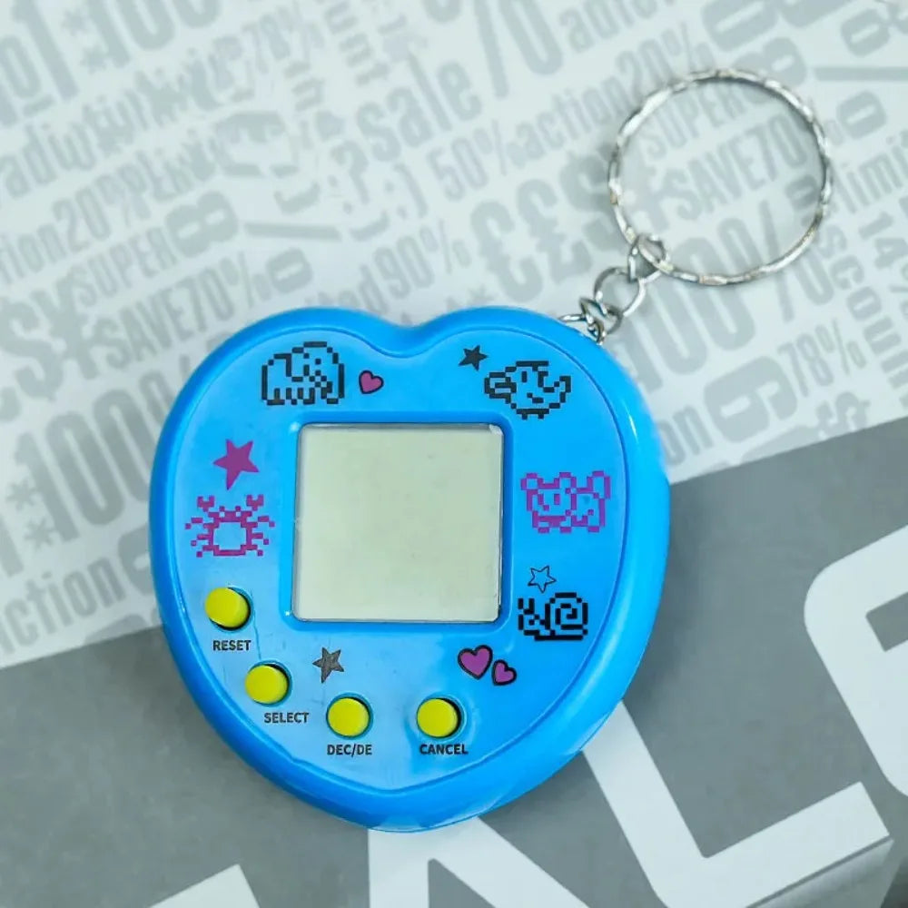 Tamagotchi Electronic Pet Keychain Game Console for Kids - Purple Version