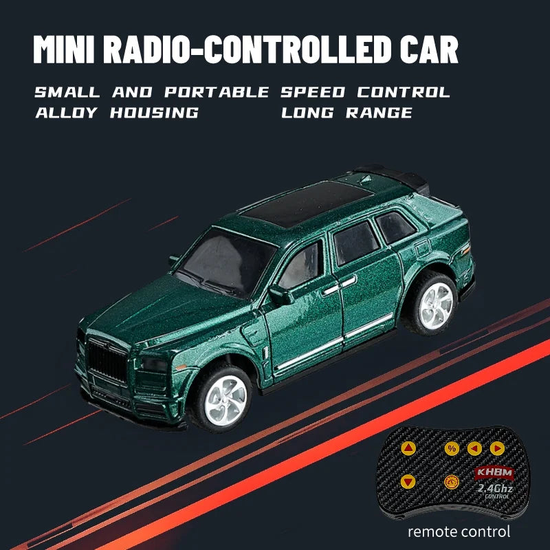 Mini Alloy 1/64 Remote Control Car 60 Minutes Kids Toy Convenient Carry
