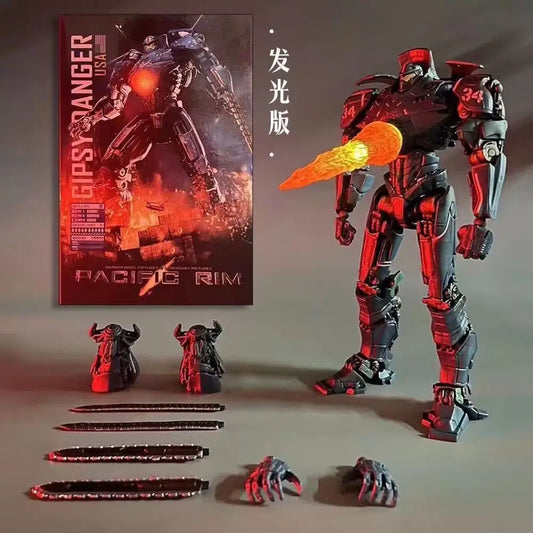 Pacific Rim Deluxe Light Edition Gipsy Danger Action Figure Limited Movable Obsidian Fury Mecha Model Children Birthday Gift-EXPROTAS