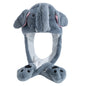 Funny Ear Hat Plush Rabbit Animal Cap for Party Teens Headwear