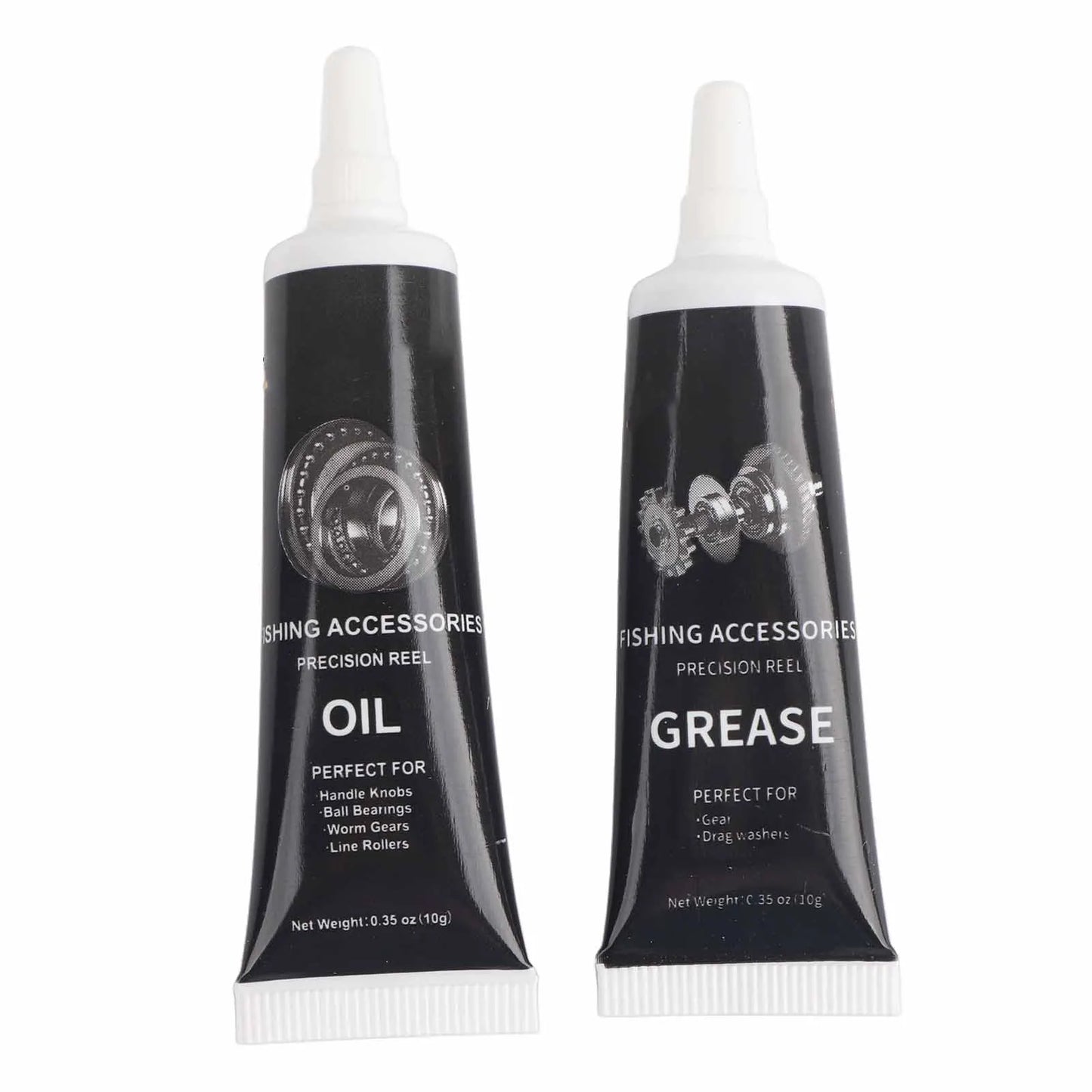Black + White Lube/Grease Fishing Reel Lubricant Reel Maintenance Kit Prevents Rust Extends Service Life Reel Maintenance Kit