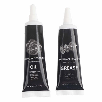 Black + White Lube/Grease Fishing Reel Lubricant Reel Maintenance Kit Prevents Rust Extends Service Life Reel Maintenance Kit