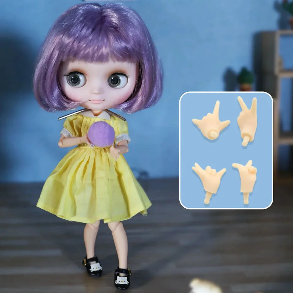 Icy Dbs Blyth Doll 20CM Joint Body Nude DIY Clothes Shoes for Girls
