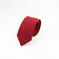 Mens Slim Solid Colour Tie 6.5cm Wedding Party Classic Necktie