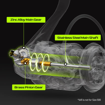 Spinning Reel 12kg Max Drag 5.2:1 Gear Ratio for Fishing Perch Bass