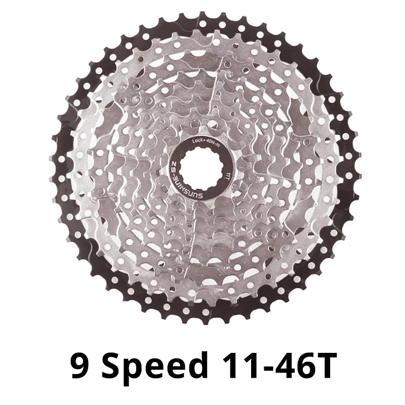 SUNSHINE 9-Speed MTB Cassette 11-25T to 11-50T Shimano/SRAM Compatible