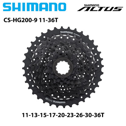 Shimano CS-HG200-9 9-Speed HG Cassette 12-28T to 12-36T - EXPROTAS