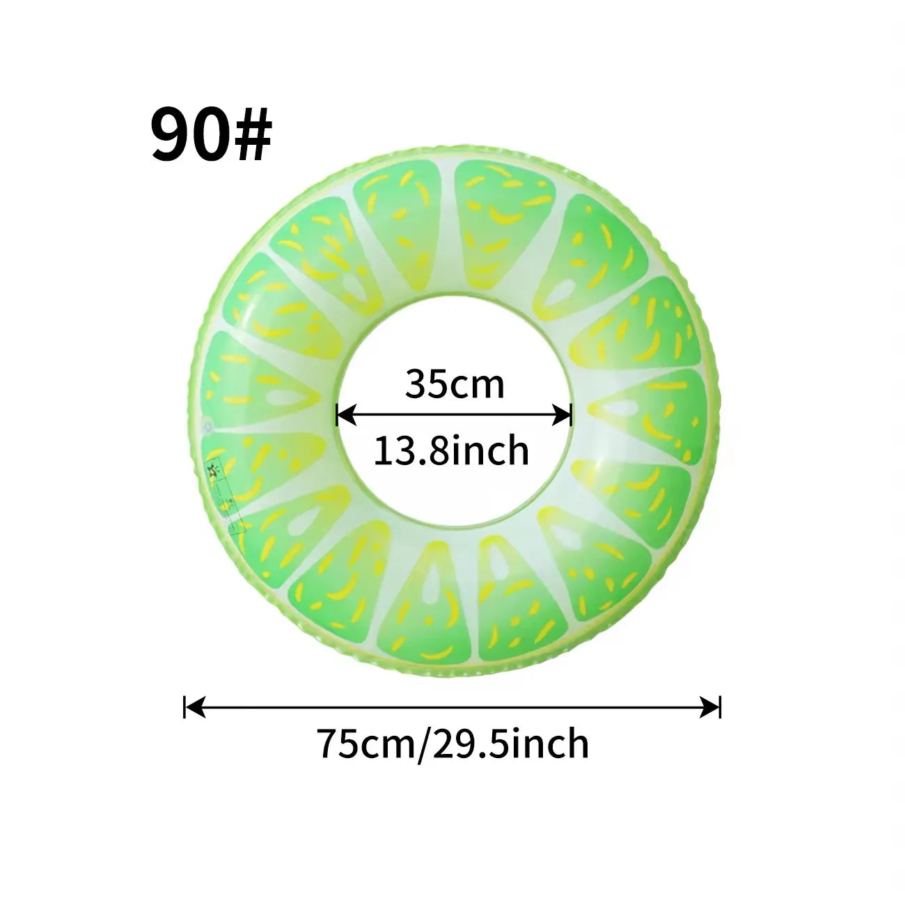 1PC Watermelon Inflatable Swim Ring, Adult Pool Float, Thickened PVC Floats, Summer Beach Water Toy Pool Party Ring