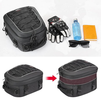Motorcycle Tail Bag 7-12L Waterproof Storage for Scooter Luggage Accessories