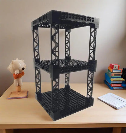 Multi-layer Desktop Storage Rack 16x16 Stackable Building Blocks