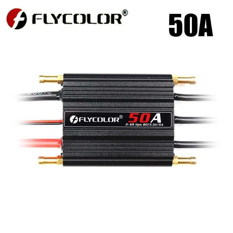 Flycolor Brushless ESC 50A–150A 2–6S LiPo BEC 5.5V/5A for RC Boat Model