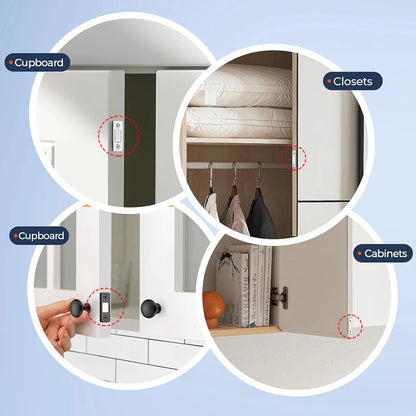 Ultra Thin Magnetic Cabinet Catch Strong Door Drawer Stopper Invisible Adhesive