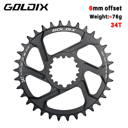 0/3/6mm Offset Goldix Chainring Narrow Wide Direct Mount for SRAM MTB