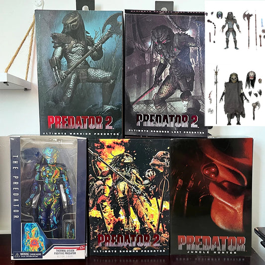 NECA Shaman Predator Ultimate Armored Lost Warrior Jungle Hunter Thermal Vision Fugitive Predator Action Figure Model Toys Gifts-EXPROTAS
