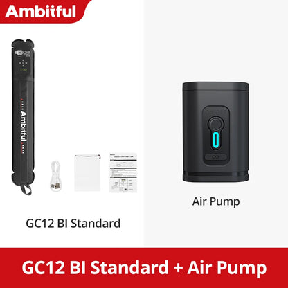 Ambitful GC12 Gold Crow 12W Inflatable LED Soft Light, 2700K-6500K Bi-Color Portable Photography Fill Light