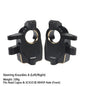 Black Brass Steering Knuckle Portal Cover Weights for Axial Capra SCX10 III