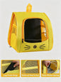 Breathable Travel Bag Carrier Backpack for Cats & Small Dogs Transparent