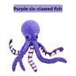 Octopus Plush Dog Toy Interactive Squeaky Chew Soft Pet for Dogs