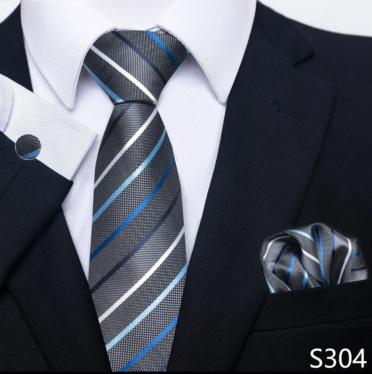 EXPROTAS Tie Pocket Square 8cm Wedding Formal Men’s Accessories