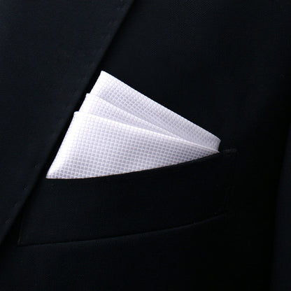 Mens Pocket Square Handkerchief Solid Satin Wedding Accessories