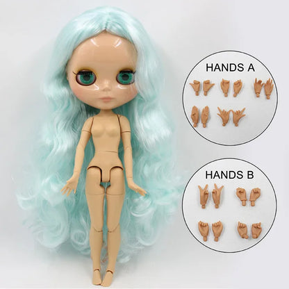 ICY DBS Blyth doll 1/6 bjd tan skin joint body shiny face 30cm toy girls gift-EXPROTAS