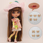 ICY DBS Blythe Doll Pouting Mouth Tan Skin Matte Face 1/6 BJD Joint Body